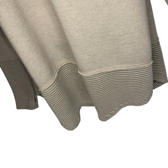 mts Oversized French Terry V-nectK Long Sleeve Layered Look Top Comfy: Sz 8 - Picture 5 of 8